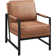 81Cm Wide Faux Leather Armchair