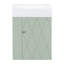 Meuble-lavabo de 20 po avec lavabo en céramique, porte à motif de losanges, poignées dorées et tablettes de rangement latérales - petit cabinet moderne avec barre à serviettes, fabrication en panneau de fibres à densité moyenne, assemblage requis-1252810688