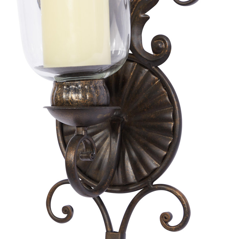 8.5'' H Metal Wall Wall Sconce, Black