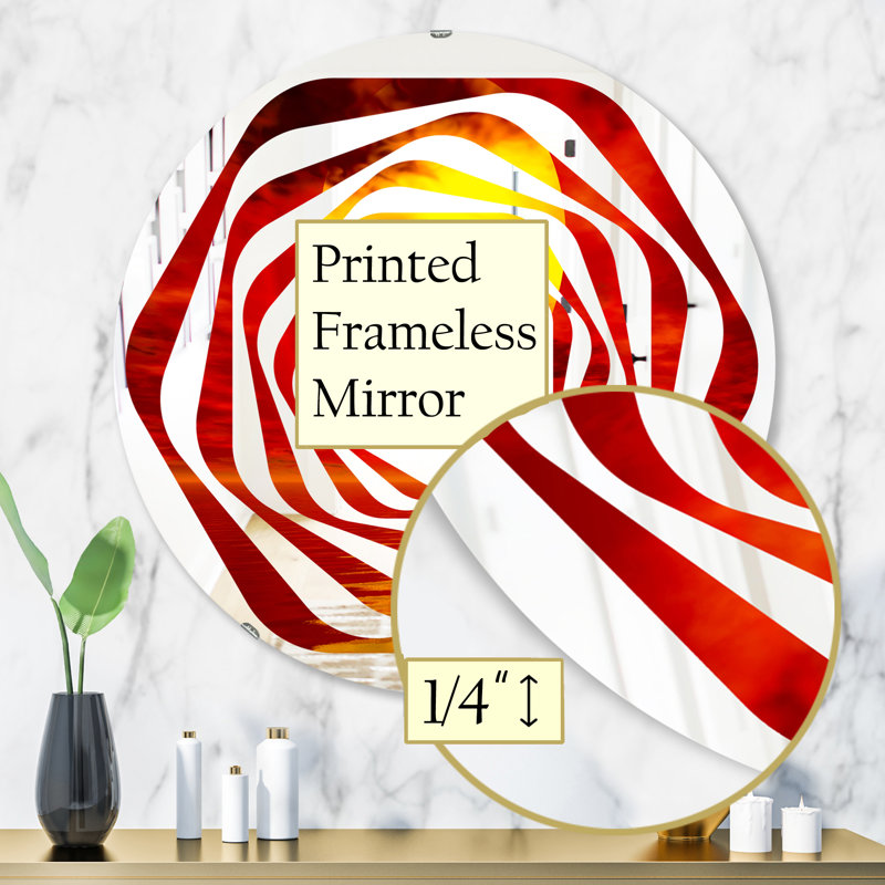 Miroir mural Whirl Sun, H 31,5 po x l po