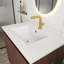 Meuble-lavabo moderne en noyer de 30 po avec lavabo en céramique blanc, portes à fermeture douce, structure autoportante pour plus de stabilité-246934027-246934029