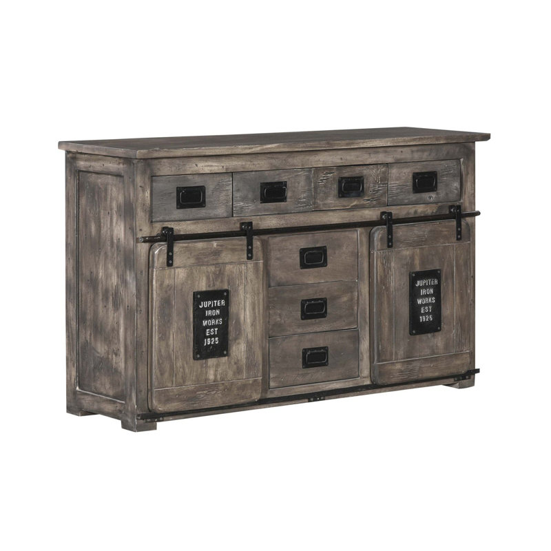 Railway 150cm Sideboard, Grey