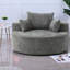 Fauteuil d'appoint confortable en chenille, design moderne moelleux pour la maison