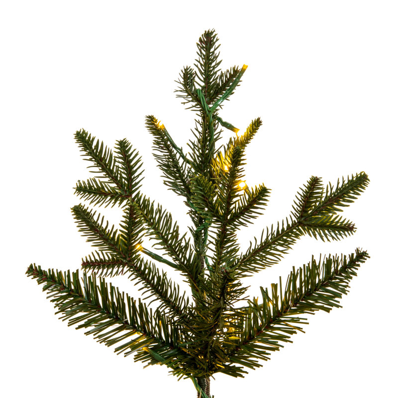 Lighted Artificial Fir Christmas Tree, 6.5' H
