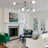 6-Light Modern Brushed Nickel Semi-Flush Ceiling Light, Dimmable & Compact, Perfect for Kitchen, Dining & Bedroom