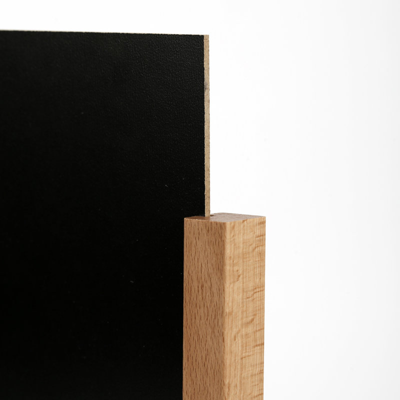 Tableau noir réversible autoportant, H 7,09 po x l 8,66 po, Bois naturel