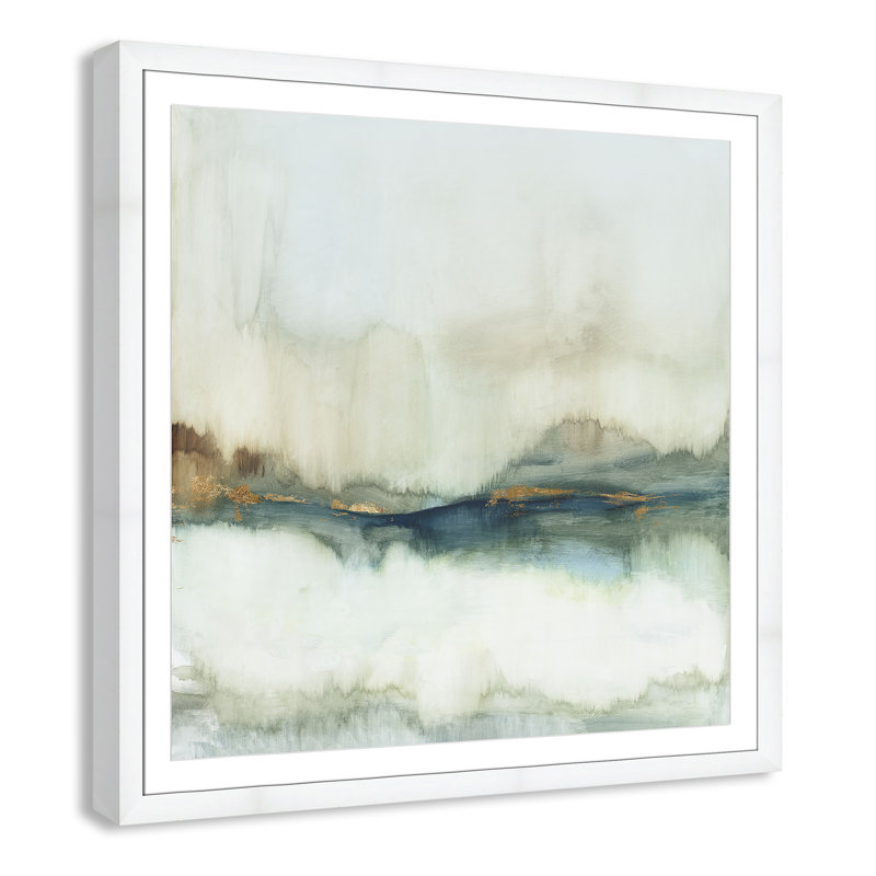 Land Reflection - Square Collection Print by Allison Pearce, White, 42.5" H x 42.5" W