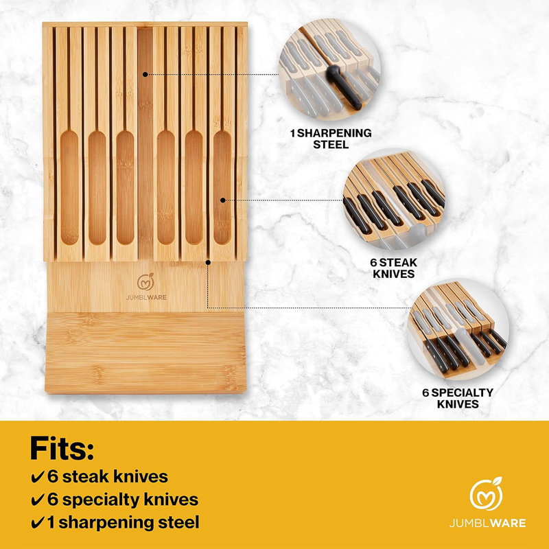 JumblWare JumblWare 16 Slot Knife Block