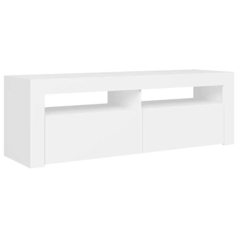 Liza  TV Cabinet with LED Lights 120x35x40 cm, White