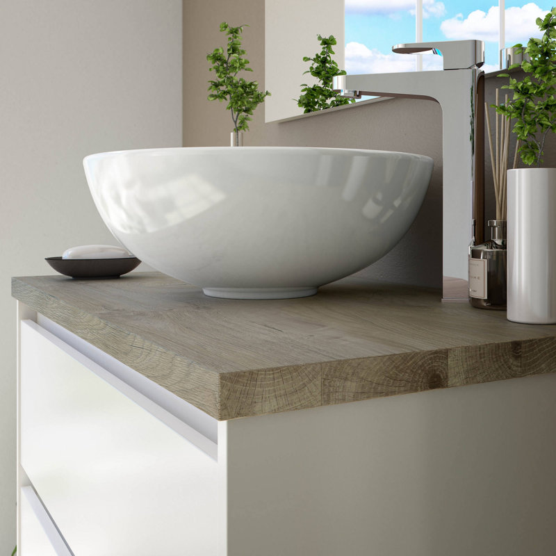 Bethney 78.5cm Single Bathroom Vanity Base Only in White