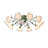 41" Flower Ceiling Fan with Light and Remote Low Profile-1303655635