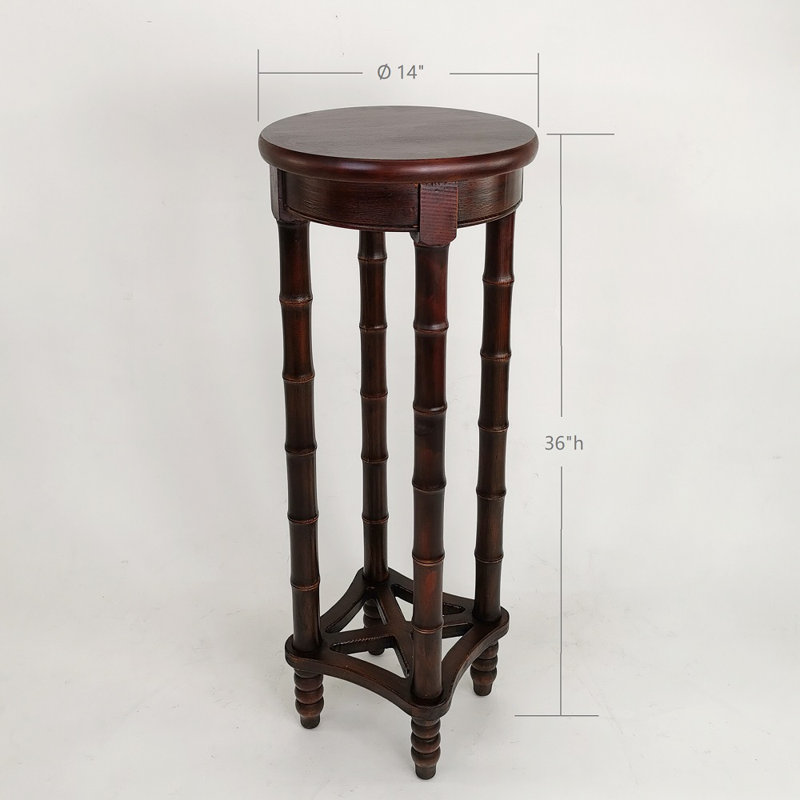 Piédestal de style bambou à deux couches