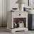 24" Farmhouse Nightstand With Charging Station, Rustic Weathered Wood Bedside Table With Drawer & Open Storage-123040018