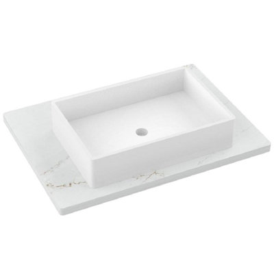 Gilded Two-Drawer Single Bath Floating Vanity