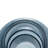 D5.9X11.8"H Fluted Accent Vases With Ribbed Design, Set Of 2