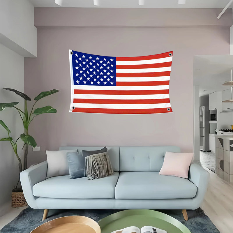 3 pièces Drapeau des États-Unis Drapeau des États-Unis 90 x 150 cm 3 x 5 pi Étoiles et rayures Drapeaux des États-Unis drapeaux en polyester double face imprimés