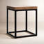 Solid wood frame end table Lenes