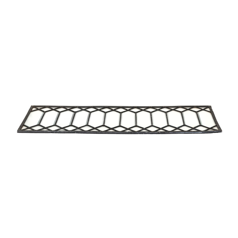 Beveled Glass Window, 11" H x 30" W x 0.25" D