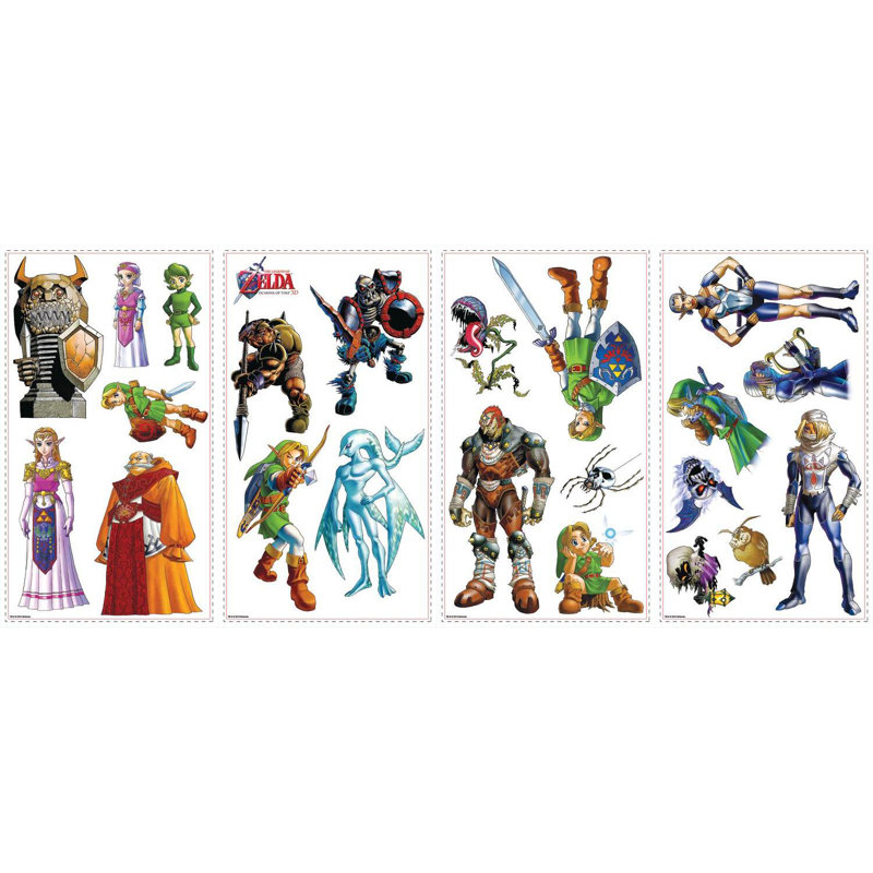 Décalcomanie murale 23 pièces zelda ocarina of time 3d Popular Characters