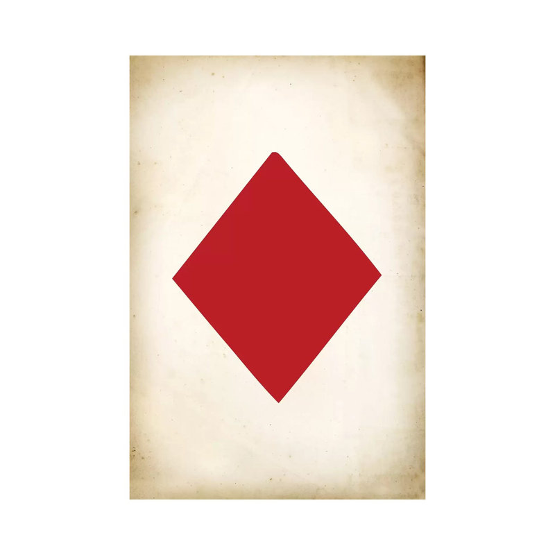 Card IV: Diamond by PatentPrintStore - Wrapped Canvas Painting, 30.48 cm H x 45.72 cm W