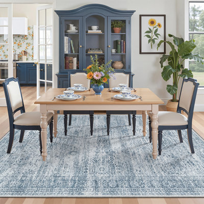 Washable Distressed Persian Rug