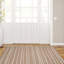 Tapis intérieur / extérieur à rayures brun clair / crème Kivett-799138710