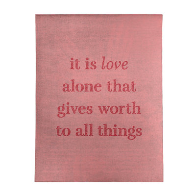 Quotes Chenille Indoor Rug