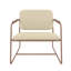 Fauteuil d'appoint moderne en acier ivoire pourquoi le pourquoi-597825400-597825401