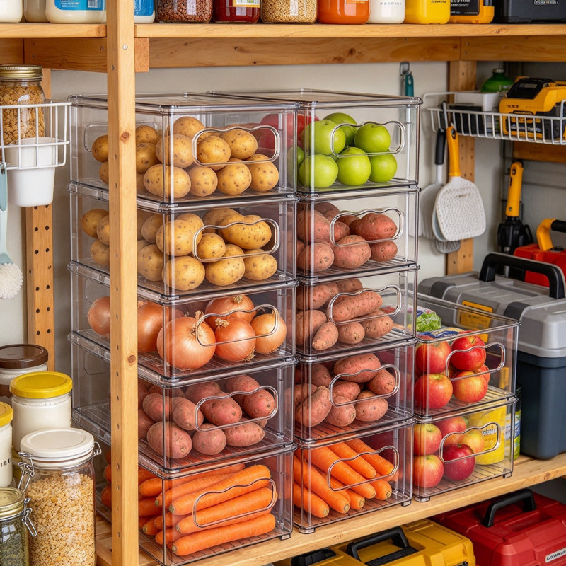 Plastic Food Storage Container - Set of Containers and Lids