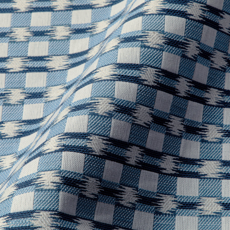Granville Weaves Fabric, Blue/White