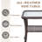 Wicker Rattan Side Table With Glass Top-861238989