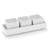 Front Of The House Spiral Rectangle Ceramic 12 Piece Ramekin / Soufflé Dish Bakeware Set