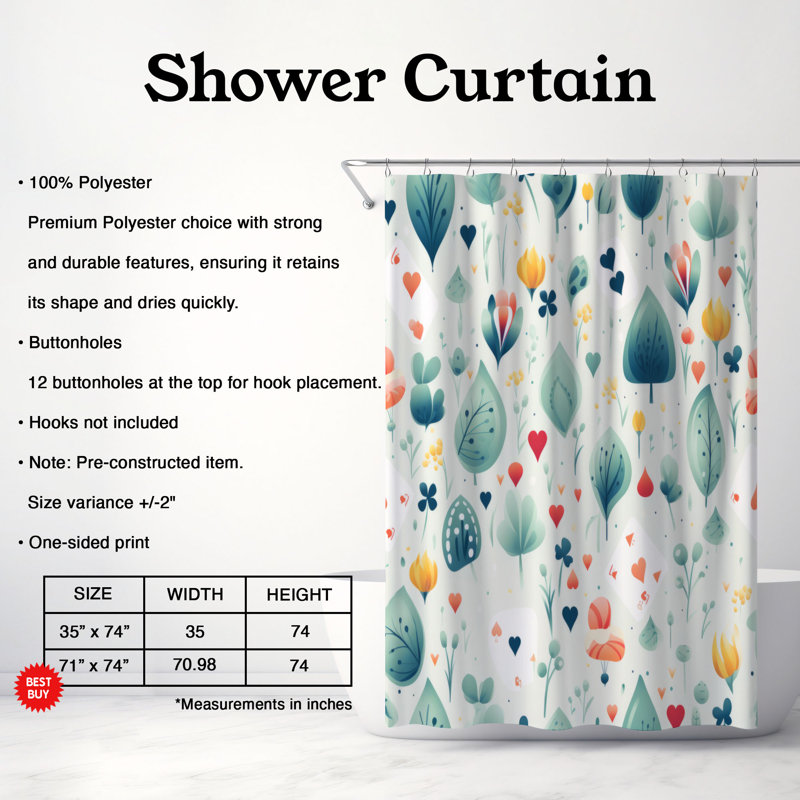 Game Themes - Premium Shower Curtain, 74"H x 71"W