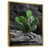 Toile avec cadre flottant or