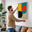 Composition Geometric - Wrapped Canvas-131764679-131764689