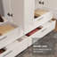Armoire de rangement à 4 portes et 4 tiroirs avec tablettes et espace de suspension Latitude Run®-106503761