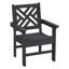  Ensemble de 2 fauteuils de salle à manger 2 pièces en PEHD résistant à l'eau (ensemble de 2)-86209899
