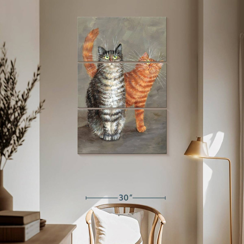 Brampt Charlie And Sir Winston, 65" H x 42" W