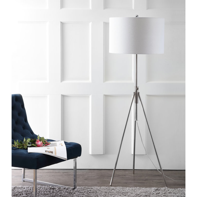 Lampe trépied 72 po Georgijus, Blanc
