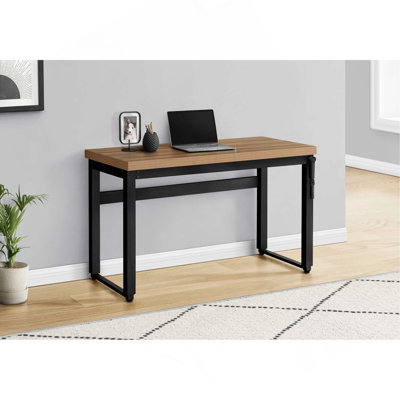 Bureau d'ordinateur, bureau personnel, debout, réglable, L 48 po, travail, ordinateur portable, stratifié, contemporain, moderne