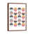 Classic Brown Wood Floater Framed
