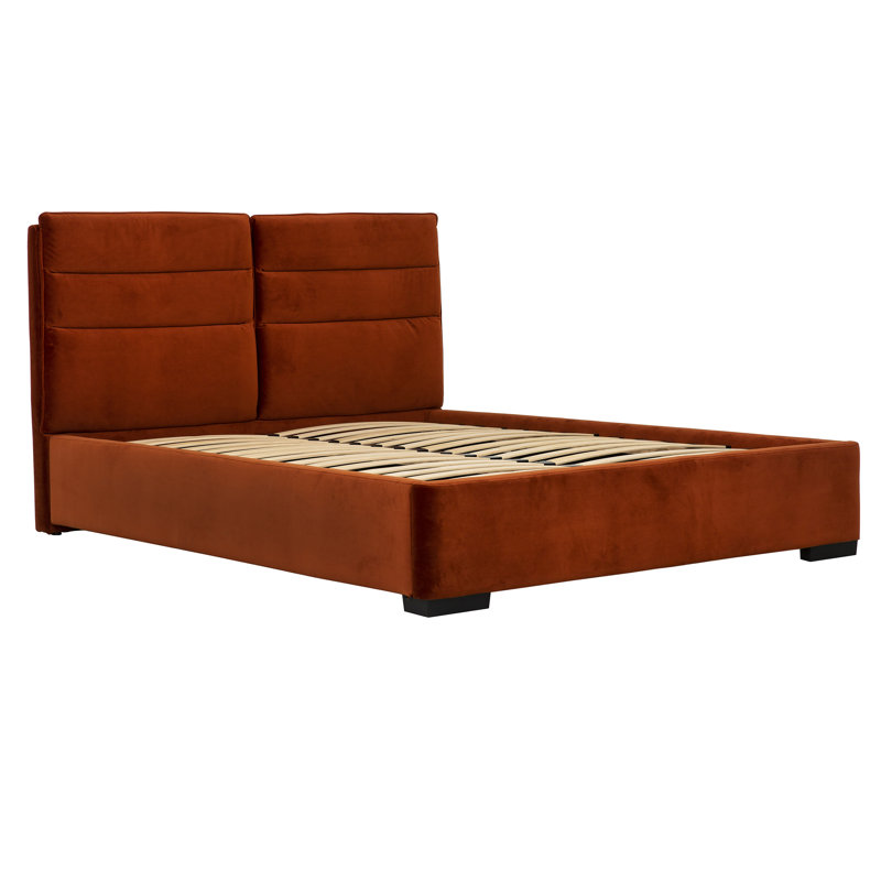 Lit Adalynne Waverton, Double, Brun foncé