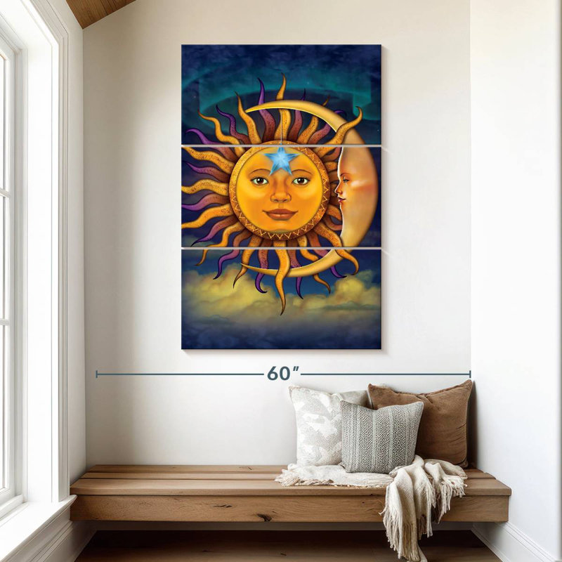 Oberle Sun Moon, 50" H x 32" W
