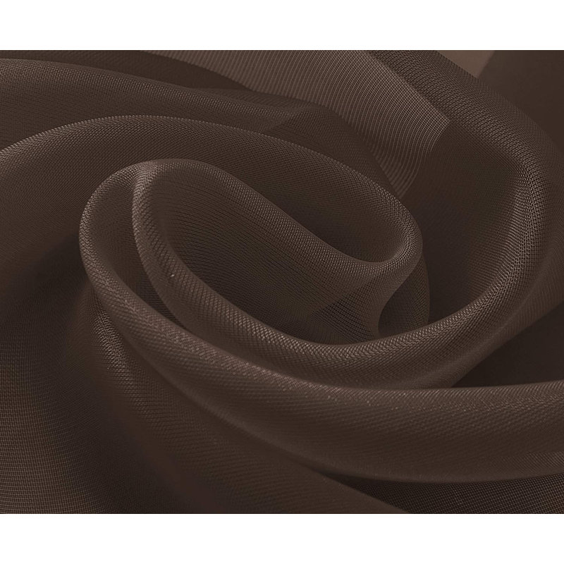Brannon Sheer Window Scarf, Chocolate