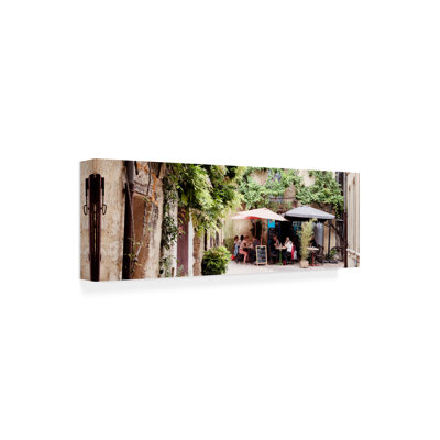 " Wrapped Canvas Wall Art - Philippe Hugonnard 'France Provence 2 Provencal Restaurant' Wall Art For Living Room, Bedroom, Or Office Décor - 16x47 " by Philippe Hugonnard