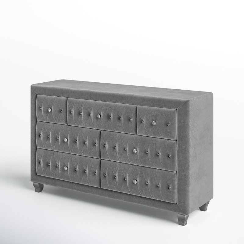 Commode double l 58,5 po Waldstrmidt, Gris