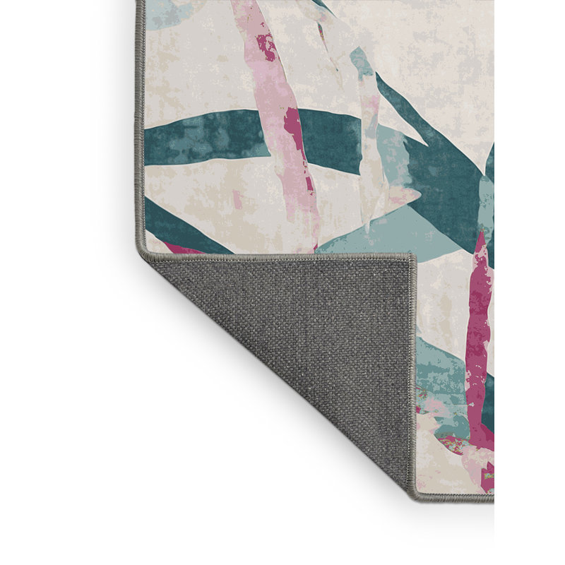 Tapis gris soyeux et moelleux, Carré 7 pi