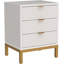 Modern 3-Drawer Nightstand, Bedside Table With Storage