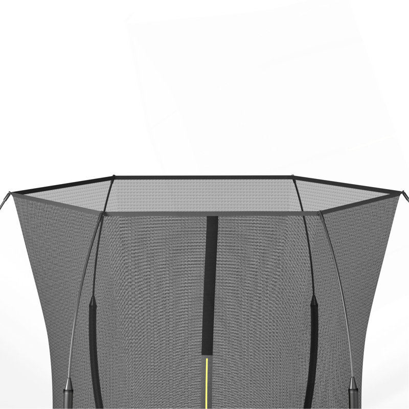 6FT Springfree no Gap Trampoline, 59" H x 96" W, Black