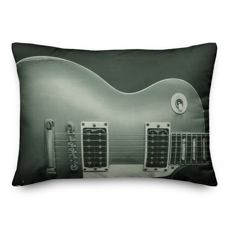 Outdoor Reversible Throw Pillow, Green
